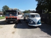 Fahrzeug aus vergangener Zeit. VW "BULLI" mit Wohnanhänger :-)